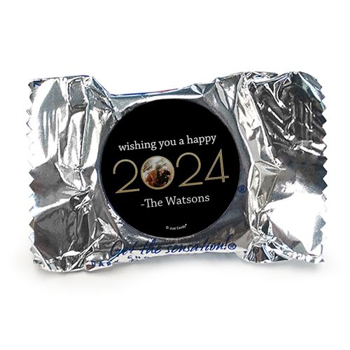 Personalized New Year's Eve Glitter Photo York Peppermint Patties