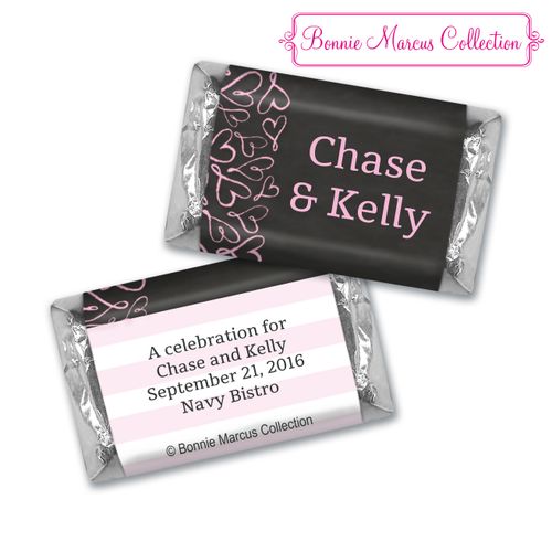 Bonnie Marcus Collection Chocolate Candy Bar and Wrapper Sweetheart Swirl Rehearsal Dinner
