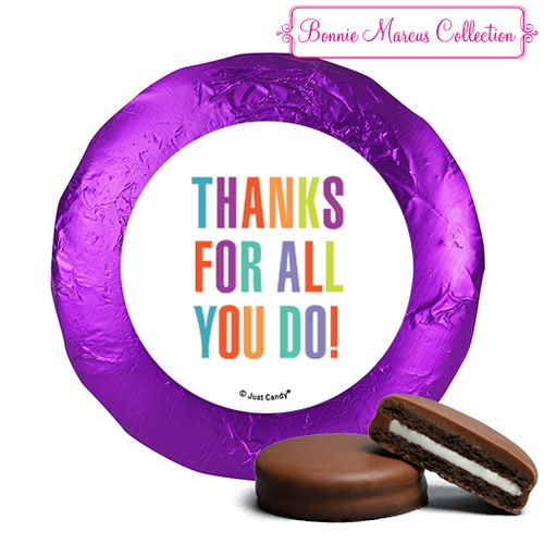 Personalized Bonnie Marcus Business Thank you Stripes Chocolate Covered Oreos
