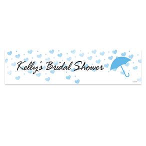 Personalized Hearts Bridal Shower 5 Ft. Banner