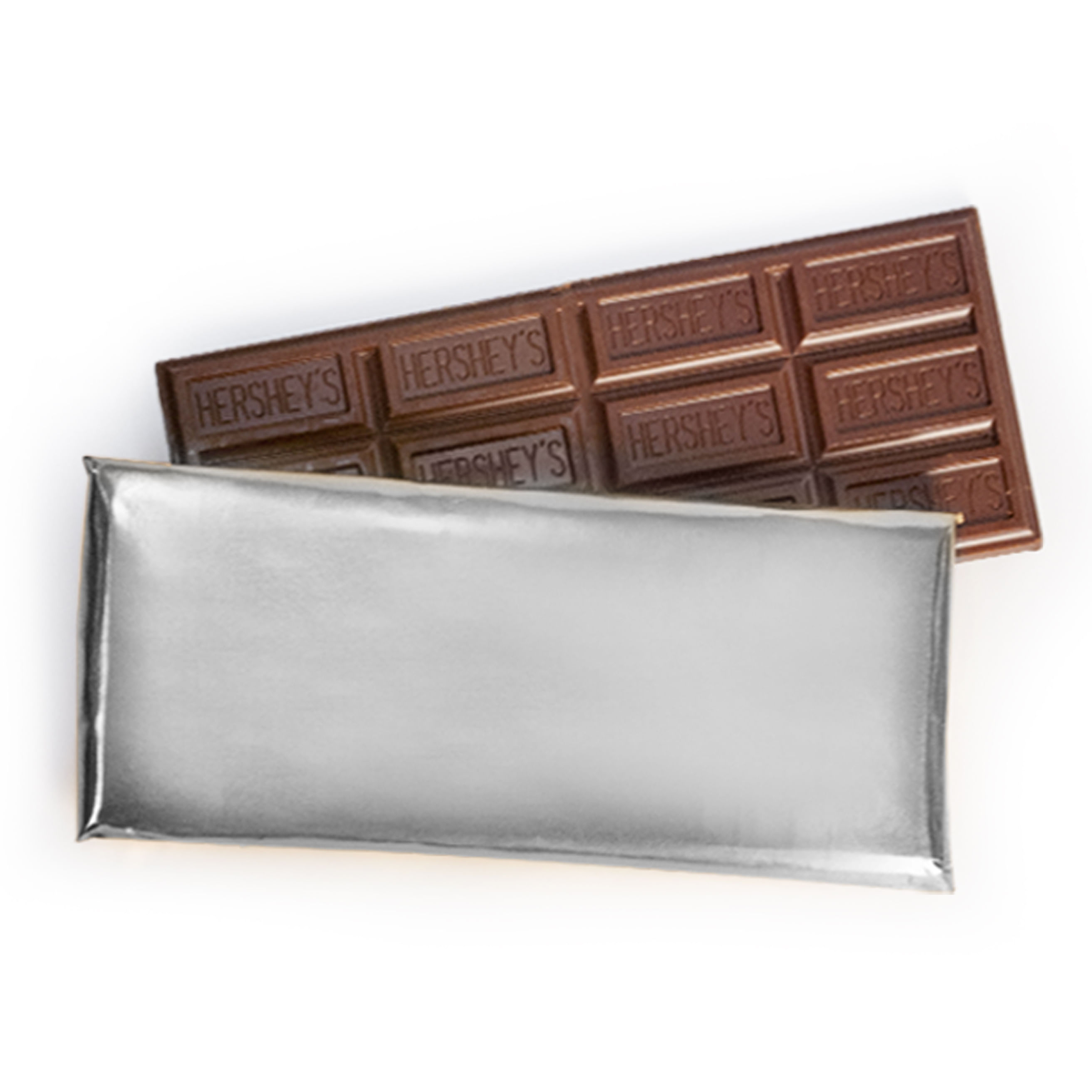 Hershey&rsquo;s Milk Chocolate Silver Foil Wrapped Bar Bulk Candy - JustCandy.com