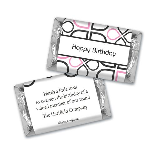Birthday Personalized Hershey's Miniatures Infinity Clover Pattern