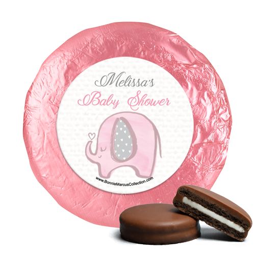 Personalized Bonnie Marcus Baby Shower Elephants Milk Chocolate Covered Oreos