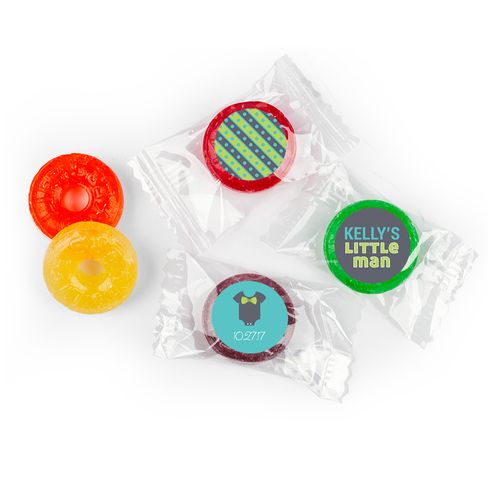 Baby Shower Personalized LifeSavers 5 Flavor Hard Candy Little Man Bow Tie (300 Pack)