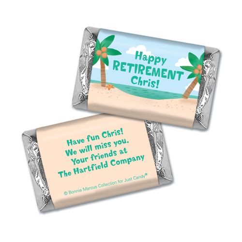 Personalized Bonnie Marcus Collection Retirement Beach Hershey's Miniatures