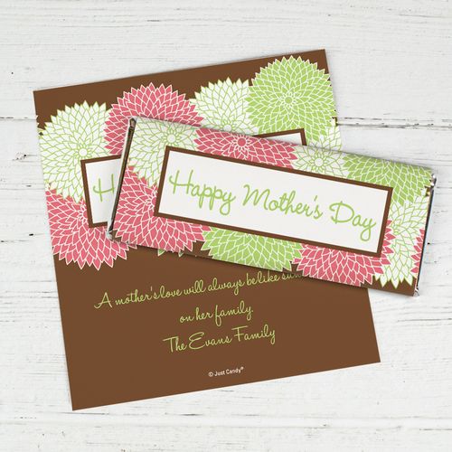 Mother's Day Personalized Chocolate Bar Wrappers Mums for Mom