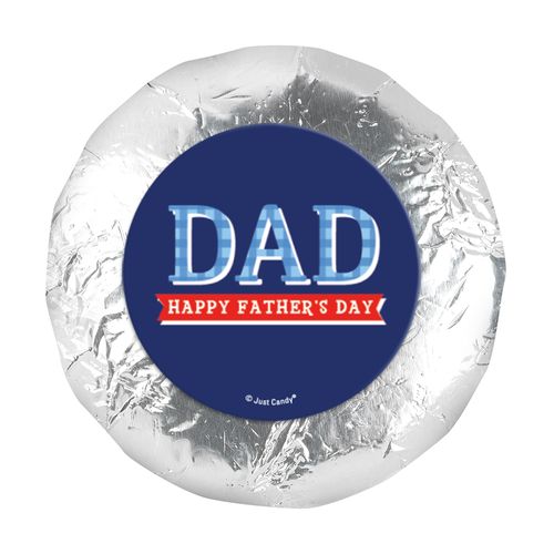 Bonnie Marcus Collection Father's Day Plaid 1.25" Stickers (48 Stickers)