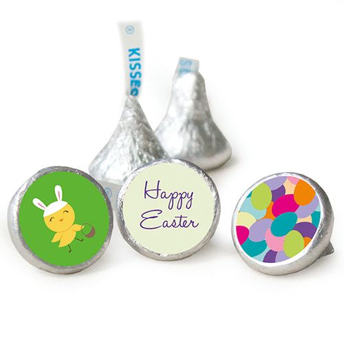 Easter 3/4" Sticker Bunny and Egg Hunt (108 Stickers)
