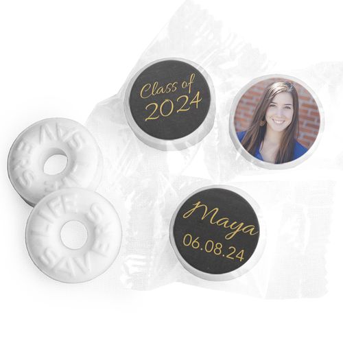 Personalized Bonnie Marcus Collection Chalkboard Graduation Life Savers Mints