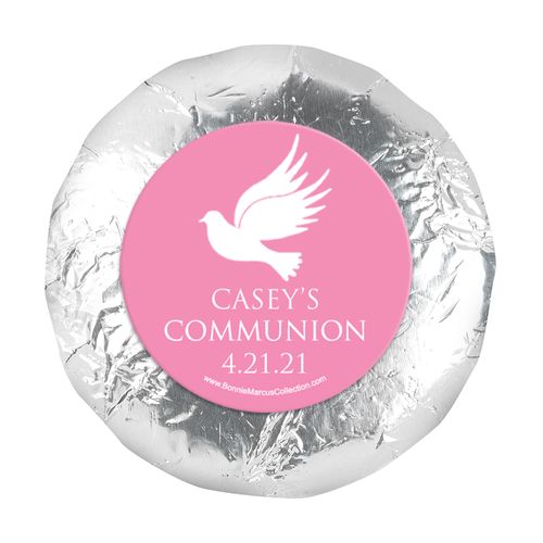 Personalized Girl First Communion Religious Icons 1.25" Stickers (48 Stickers)