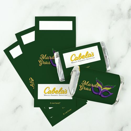 Personalized Mardi Gras Add Your Logo Mini Wrappers Only