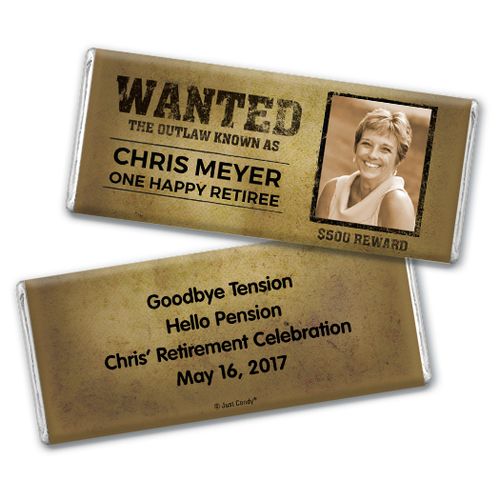 Personalized Retirement Hershey's Chocolate Bar & Wrapper