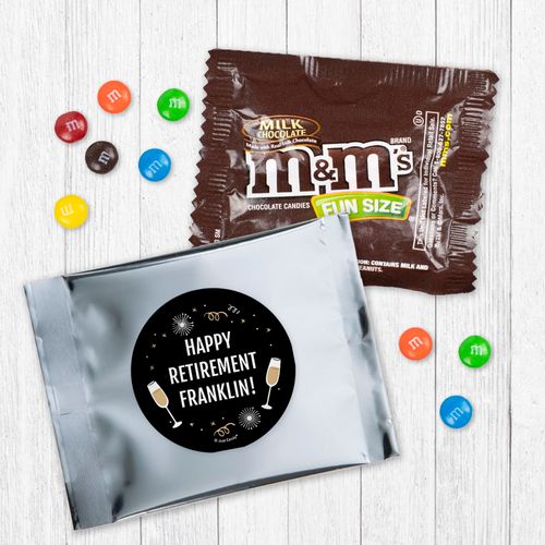 Personalized Bonnie Marcus Retirement Cheers Milk Chocolate M&Ms
