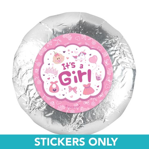 It's a Girl Bundle of Joy 1.25in Stickers (48 Stickers)