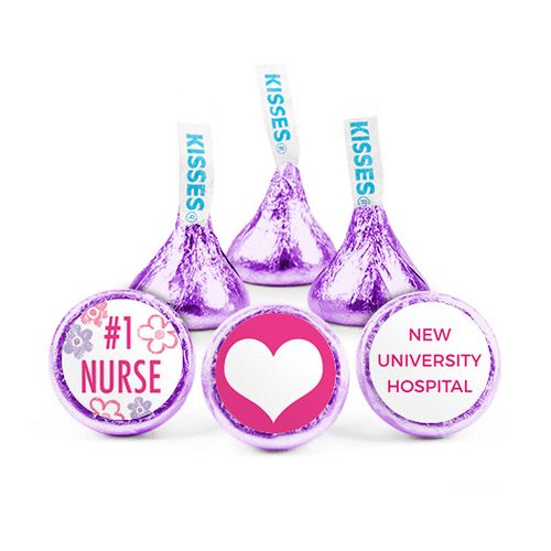 Personalized Nurse Appreciation Flowers Hershey's Kisses