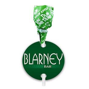 St. Patricks Day Blarney Dum Dums with Gift Tag (75 pops)