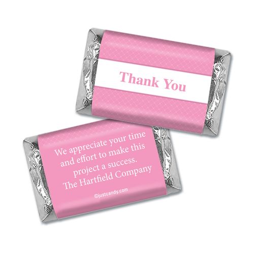 Personalized Thank You Classic Crisscross Hershey's Miniature Wrappers Only
