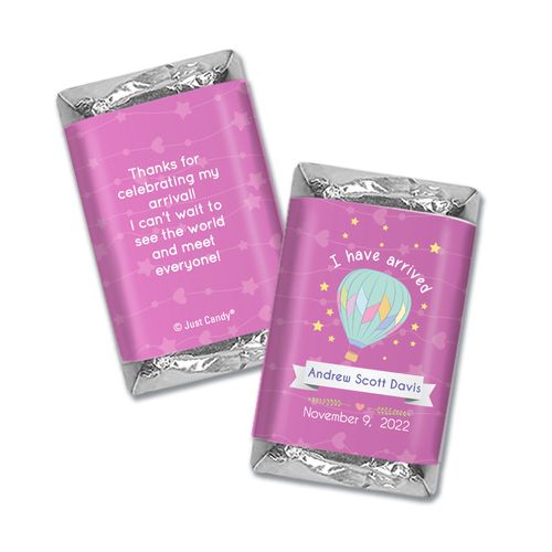 Personalized Juliana Da Costa Birth Announcement It's a Girl I have Arrived Mini Wrappers Only