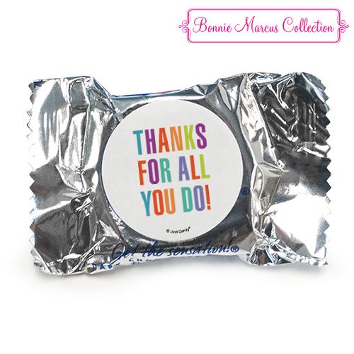 Personalized Bonnie Marcus Business Thank you Stripes York Peppermint Patties