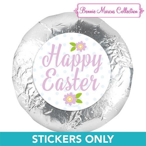Bonnie Marcus Collection Easter Purple Flowers 1.25" Stickers (48 Stickers)