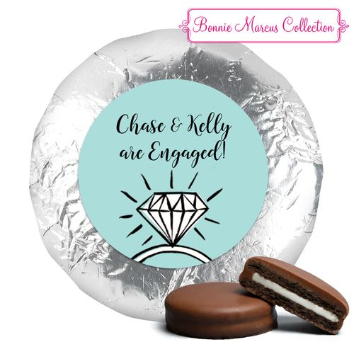 Bonnie Marcus Collection Engagement Bada Bling Milk Chocolate Drenched Oreo Cookies Foil Wrapped