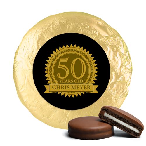 50th Birthday Chocolate Covered Oreos Age Seal