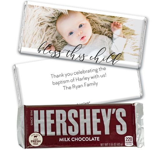 Personalized Religious Little Darling Blessings Chocolate Bar