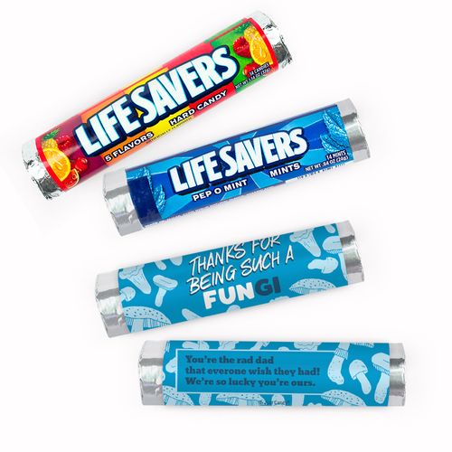 Personalized Father's Day Dad's a FUNgi Lifesavers Rolls (20 Rolls)