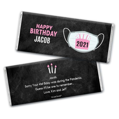 Personalized Birthday Colors Chocolate Bar & Wrapper
