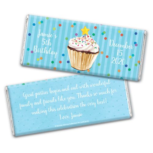 Bonnie Marcus Collection Personalized Chocolate Bar Wrappers Birthday Wrappers Cupcake Dazzle