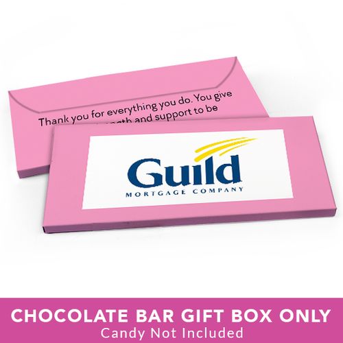 Deluxe Personalized Business Add Your Logo Candy Bar Favor Box