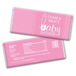 Baby Shower Personalized Chocolate Bar Wrappers Baby Pin