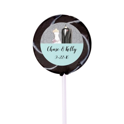 Personalized Small Swirly Pop Together Forever Custom Wedding Favor (24 Pack)