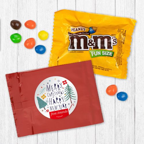 Personalized Nordic Christmas Peanut M&Ms