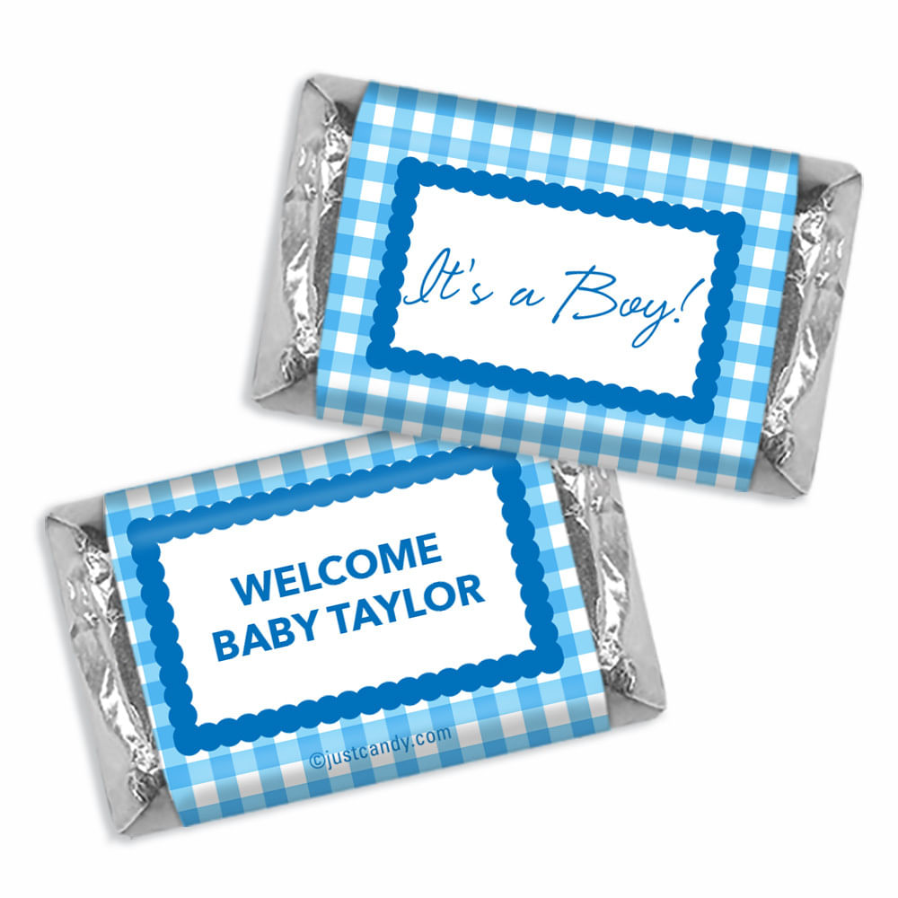 Personalized Birth Announcement It's a Boy Deluxe Candy Buffet ...