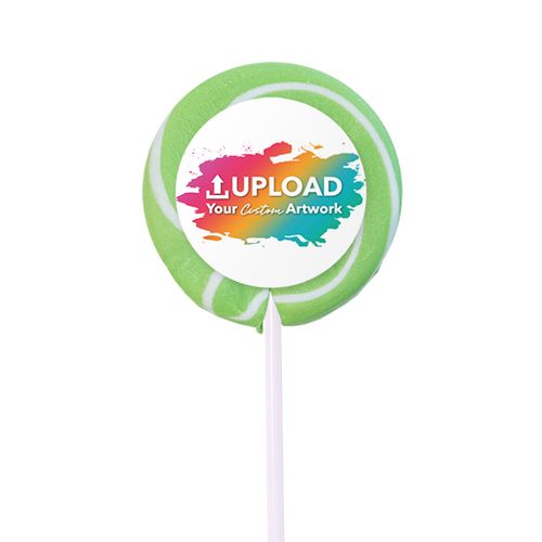 Personalized Upload Your Artwork Small Swirly Pop (24 Pack)