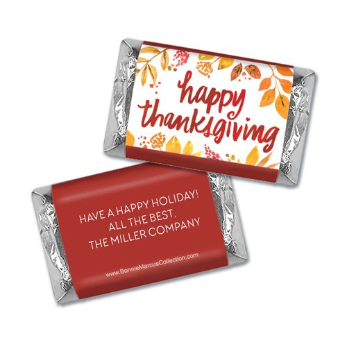 Personalized Bonnie Marcus Thanksgiving Fall Foliage Hershey's Miniatures