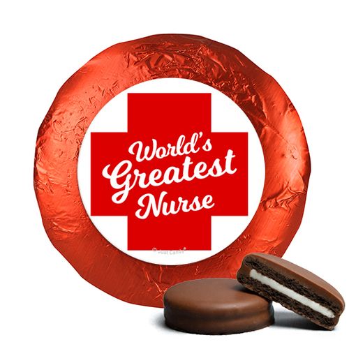 Nurse Appreciation Chocolate Covered Oreo Cookies Red Cross