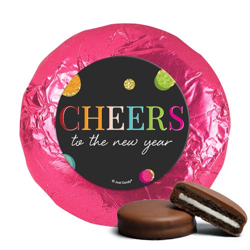 Personalized New Year's Eve Cheers Milk Chocolate Covered Oreos