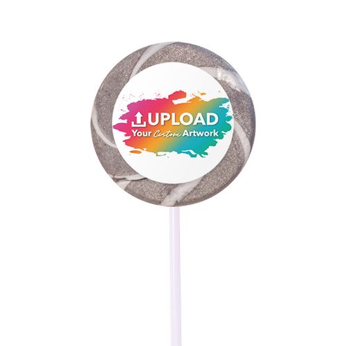 Personalized Upload Your Artwork Small Swirly Pop (24 Pack)