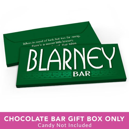 Deluxe Personalized St. Patrick's Day Blarney Bar Candy Bar Favor Box