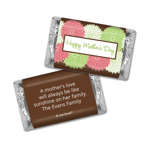 Mother's Day Personalized Hershey's Miniatures Wrappers Mums for Mom