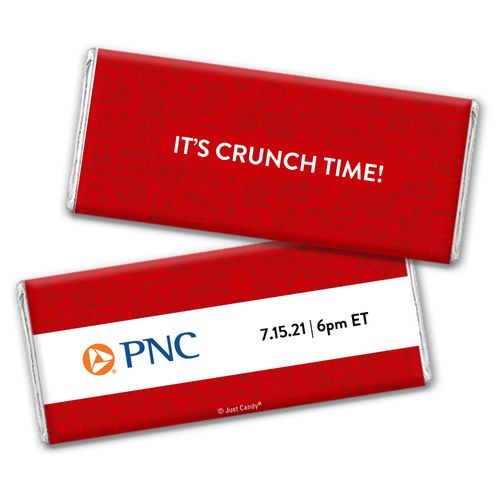 Personalized Business Promotional It's Crunch Time Chocolate Bar & Wrapper