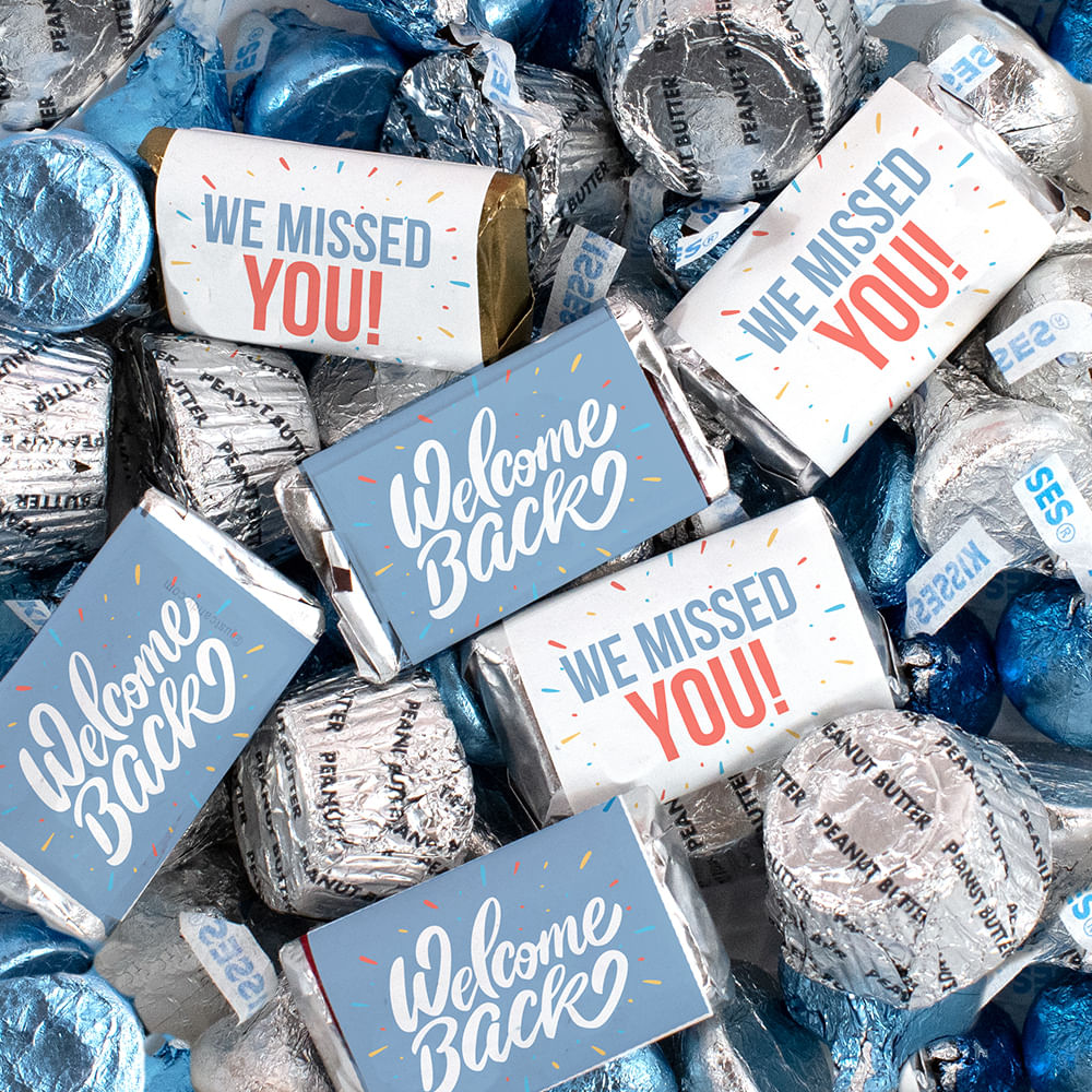 Back Thank You Candy Hershey's Miniatures, Kisses and Reese's