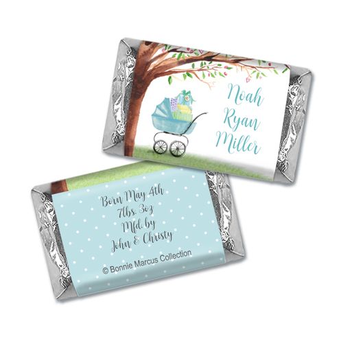 Bonnie Marcus Collection Chocolate Candy Bar and Wrapper Rockabye Baby Boy Birth Announcement