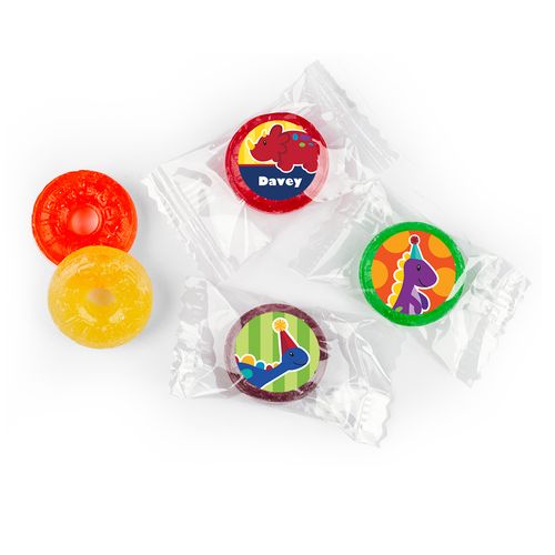 Personalized Birthday Dinosaurs & Balloons Life Savers 5 Flavor Hard Candy