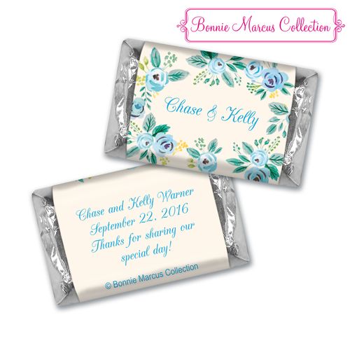 Bonnie Marcus Collection Chocolate Candy Bar & Wrapper Here's Something Blue Wedding Favors