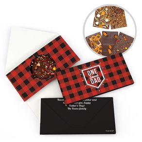 Personalized Father's Day The Plaid Dad Gourmet Infused Belgian Chocolate Bars (3.5oz)