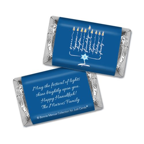 Personalized Bonnie Marcus Hanukkah Lights Mini Wrappers Only