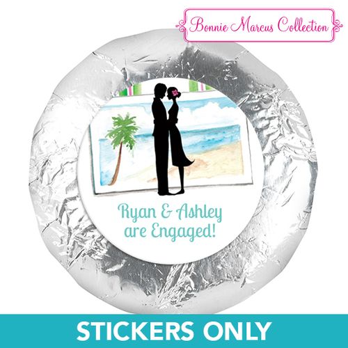 Bonnie Marcus Collection Engagement Tropical I Do 1.25" Stickers (48 Stickers)